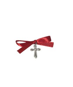 Cruciulite botez funda rosie