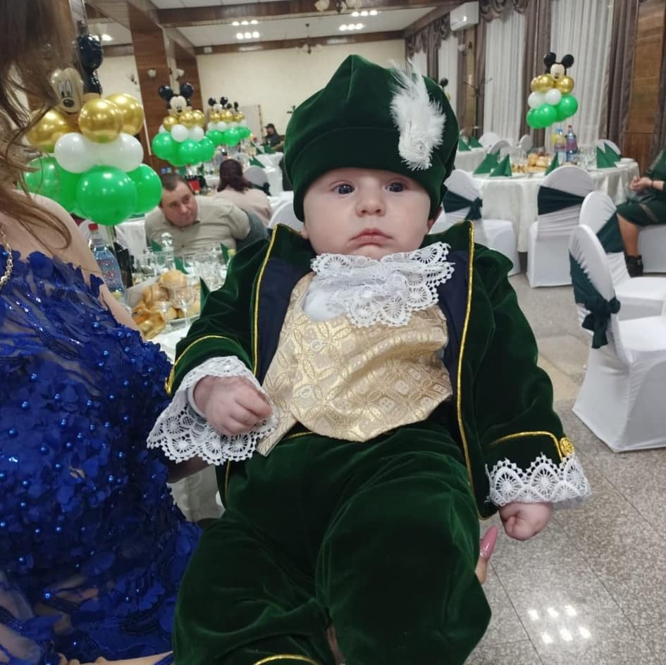 Set complet botez – Micul Print – verde cu tematica Set complet botez – Micul Print – verde cu tematica