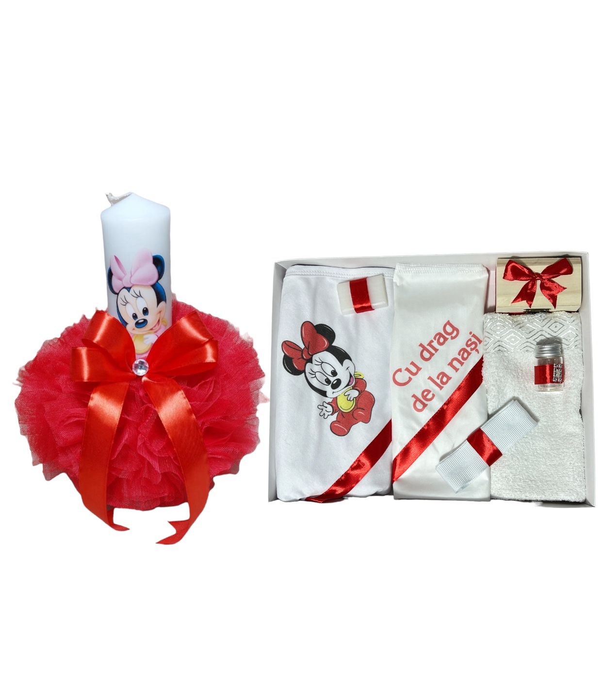 set minnie pe rosu