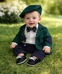 Costum botez Alexandru – verde