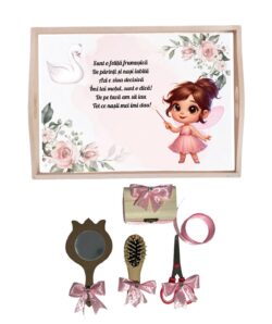 Set tavita pentru taiere mot la fetite- model Zana