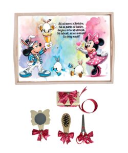 Set tavita pentru taiere mot/turta - Minnie Mouse - siclam