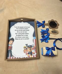 Set tavita pentru taiere mot la baietei- albastru electric