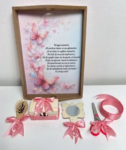 Set tavita pentru taiere mot/turta - fluturas-pudra