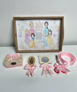 Set tavita pentru taiere mot/turta - printese Disney - roz