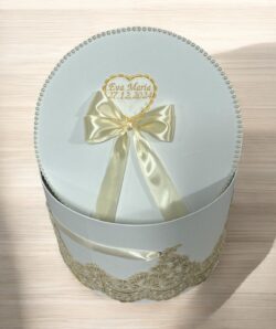 Cufar botez - ivory personalizat
