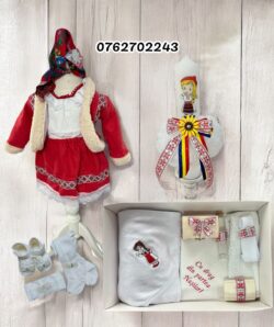 Set botez national- fetita cu tematica cu hainuta