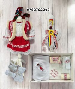 Set botez national- fetita cu tematica cu vestuta
