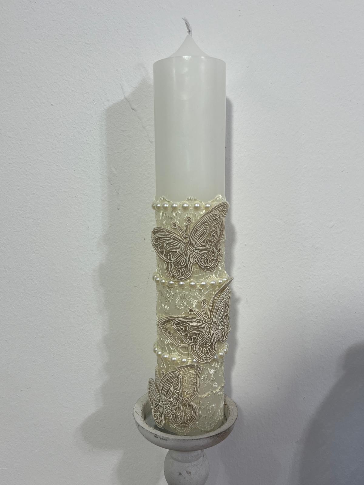 lumanare ivory fluturas