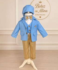 Costum botez baiat Liam - blue